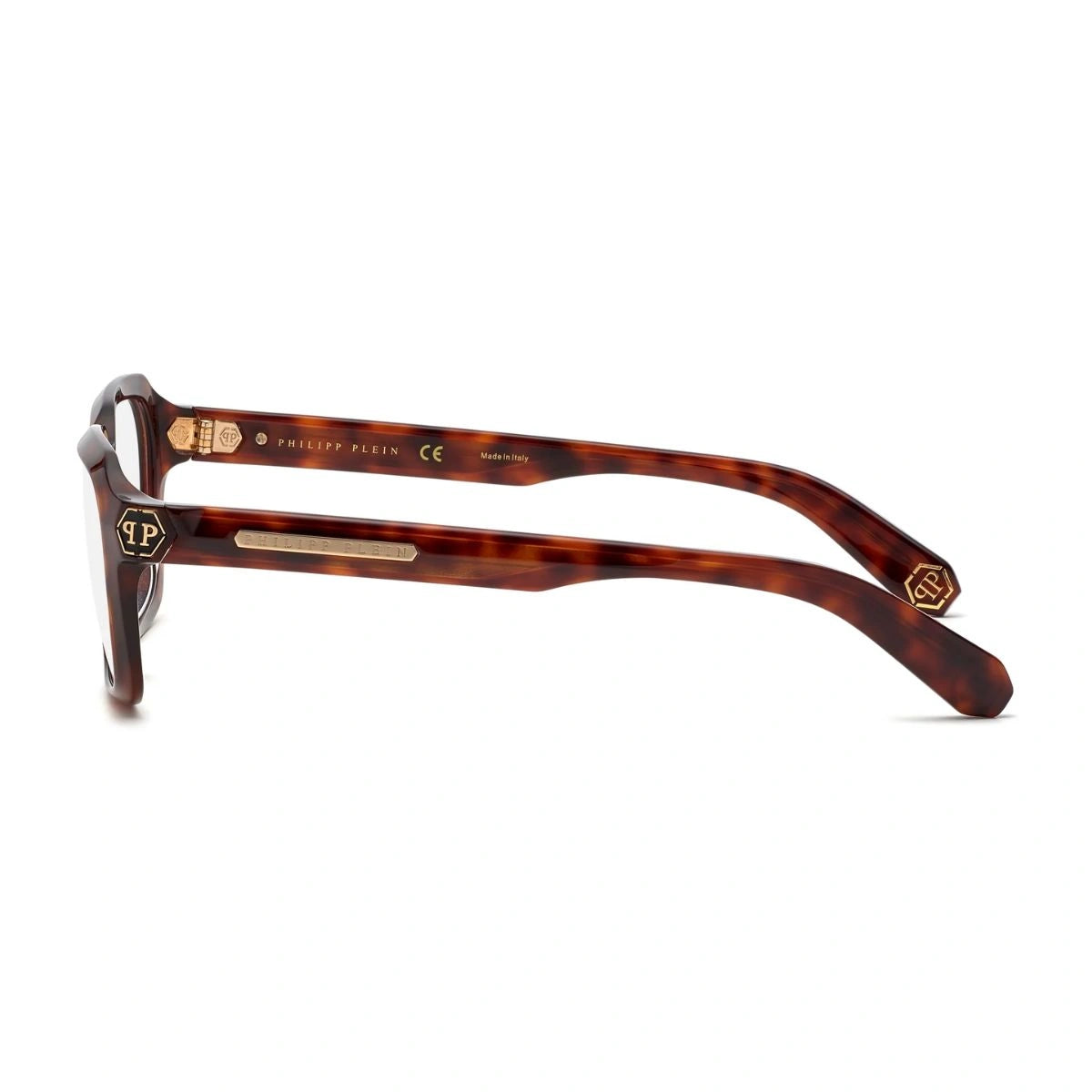 Brave Shades VPP083 Havana designer frame with gold-tone PP logo