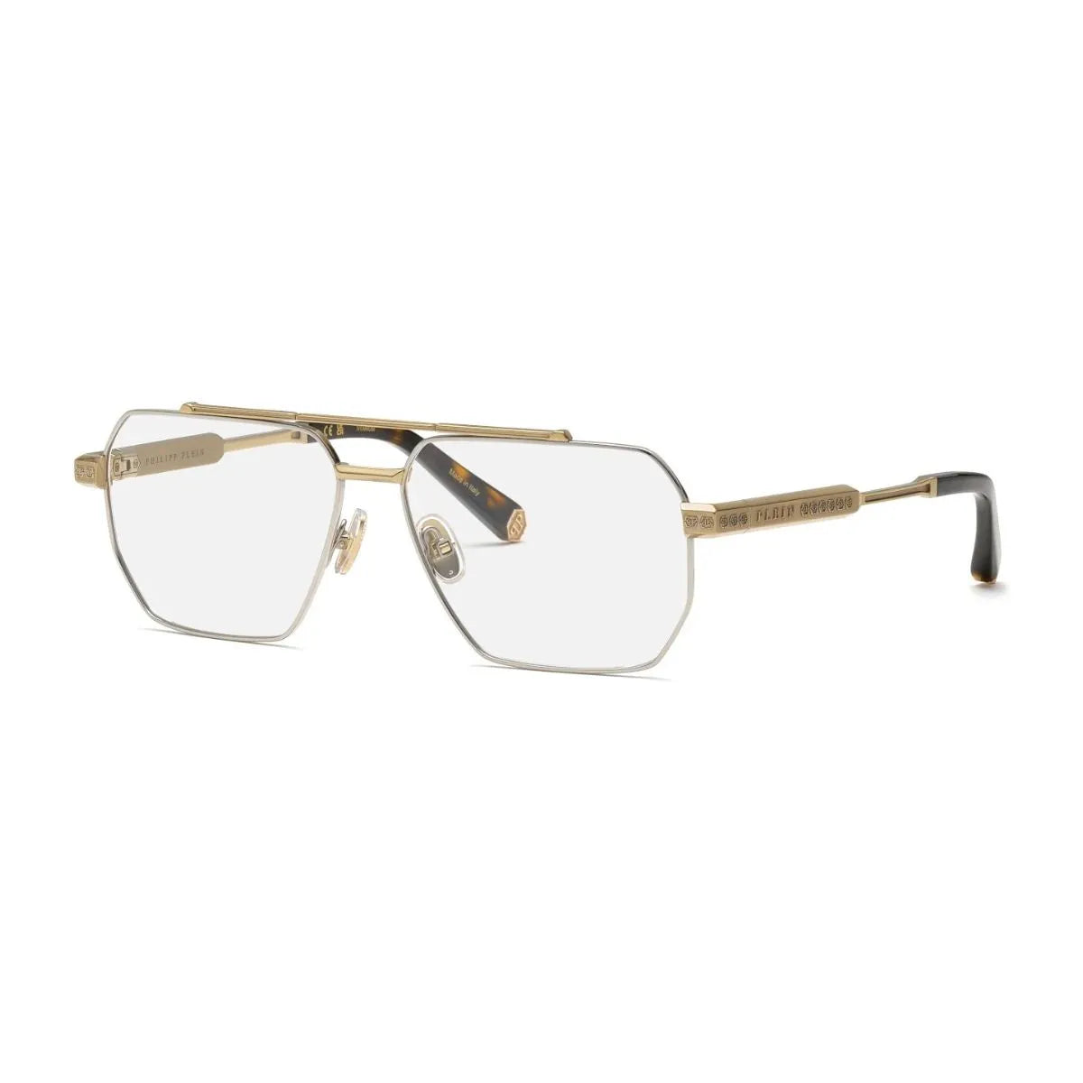Philipp Plein Frame VPP157 0544 silver colour full-frame optical glasses for men at Optorium India
