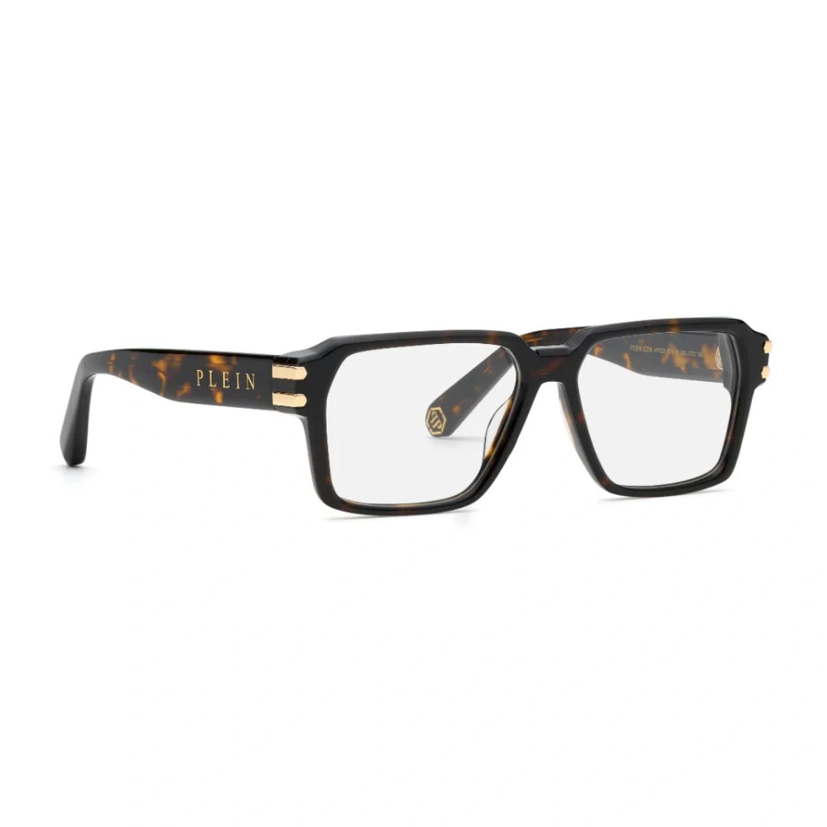 Philipp Plein square Havana eyeglasses with premium acetate frame eyewear India.
