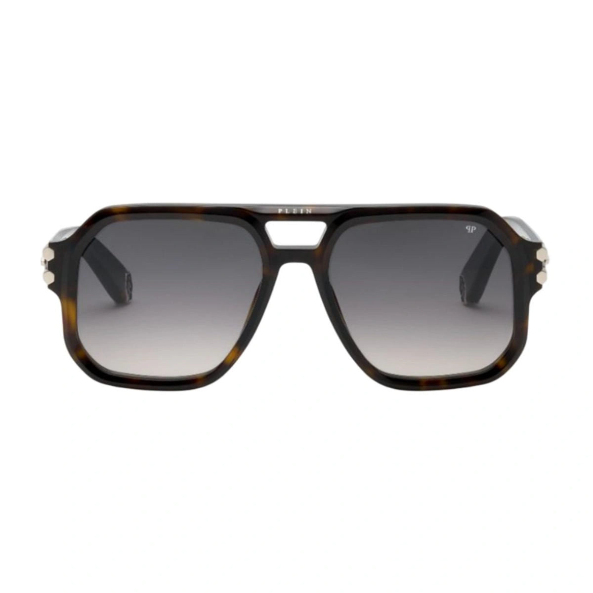 PHILIPP PLEIN Icon SPP148 0722 Dark Havana Aviator Sunglasses for Men