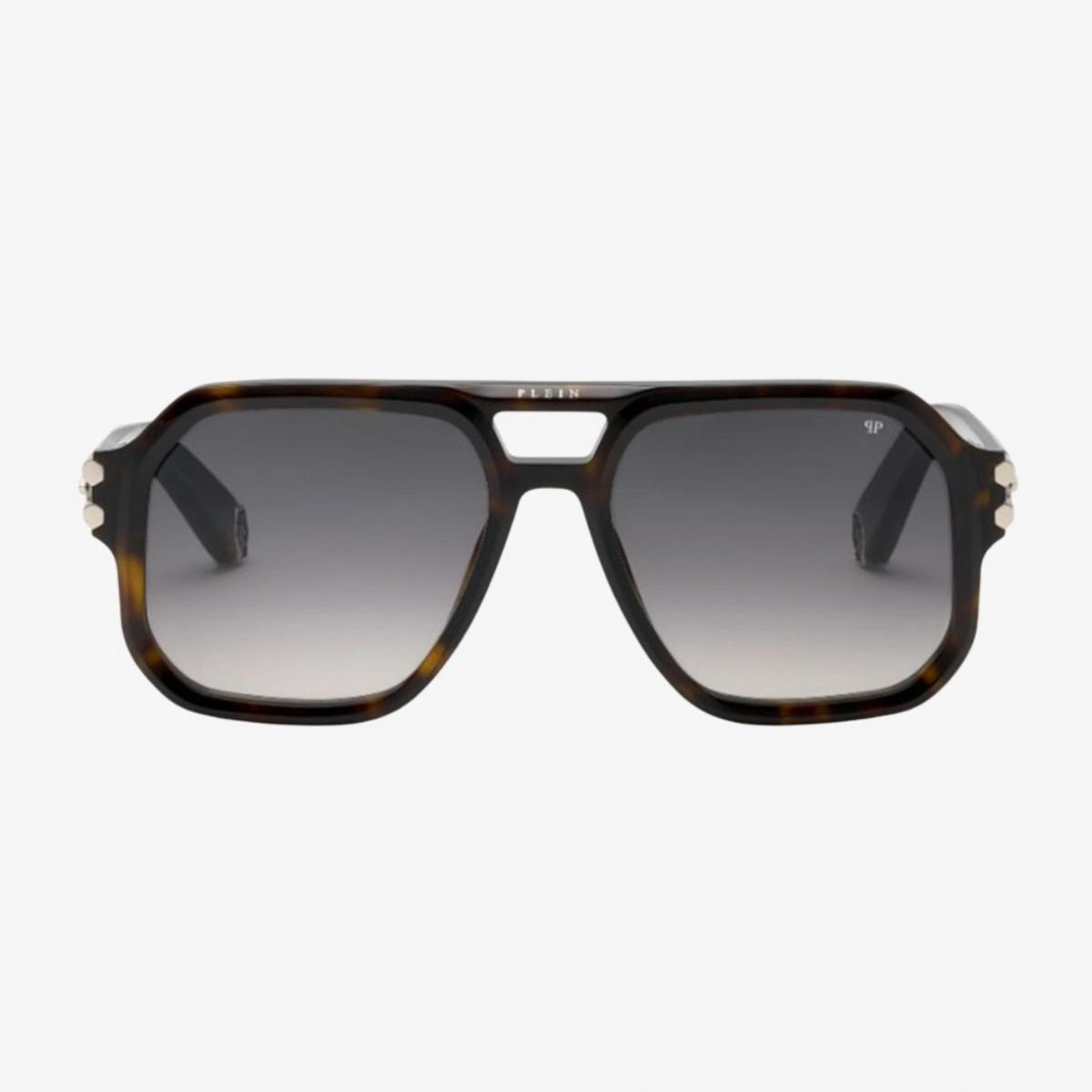 PHILIPP PLEIN Icon SPP148 0722 Dark Havana Aviator Sunglasses for Men