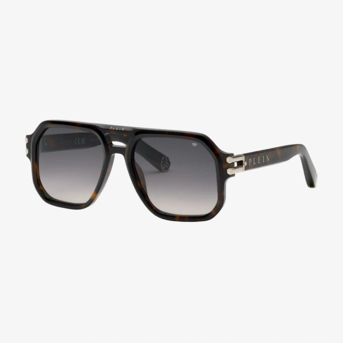 Dark Havana SPP148 0722 Double Bridge Designer Sunglasses for Men