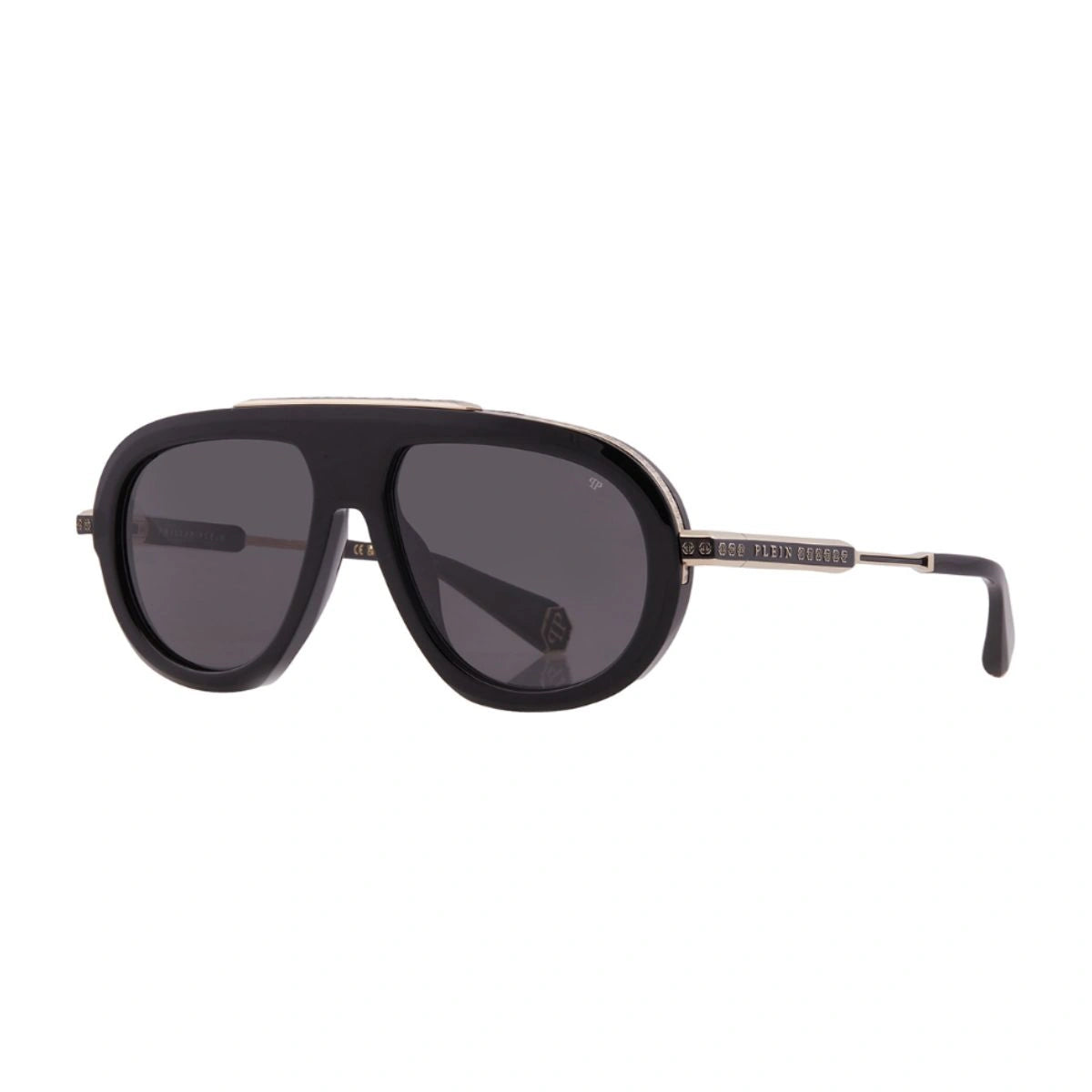 Luxury Men's Aviator SPP151 0700 Sunglasses with Dark Grey UV Lenses