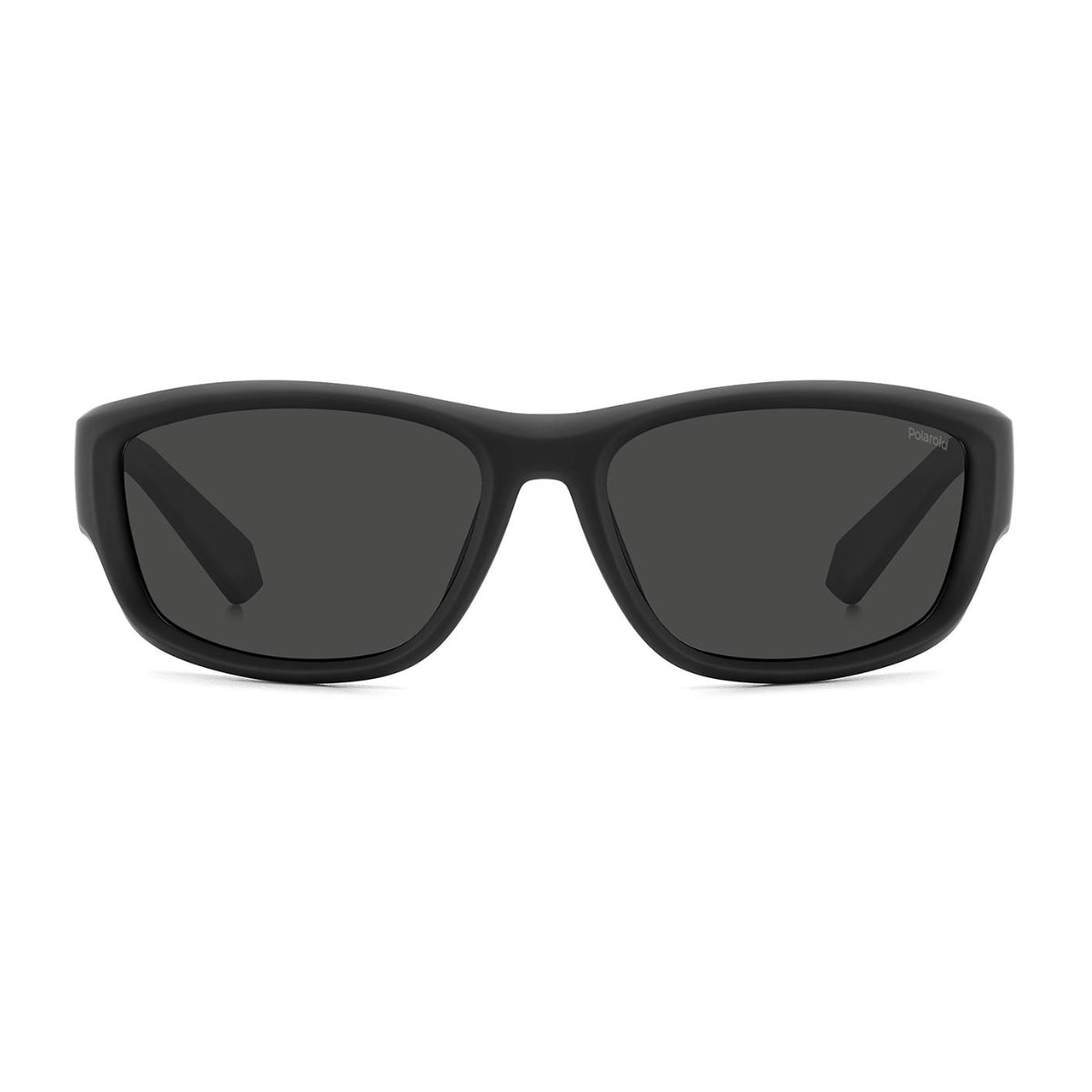 Polaroid PLD 2166/S 003M9 black polarized sunglasses with rectangle frame and UV protection — sleek, lightweight eyewear for men. Shop now at Optorium.