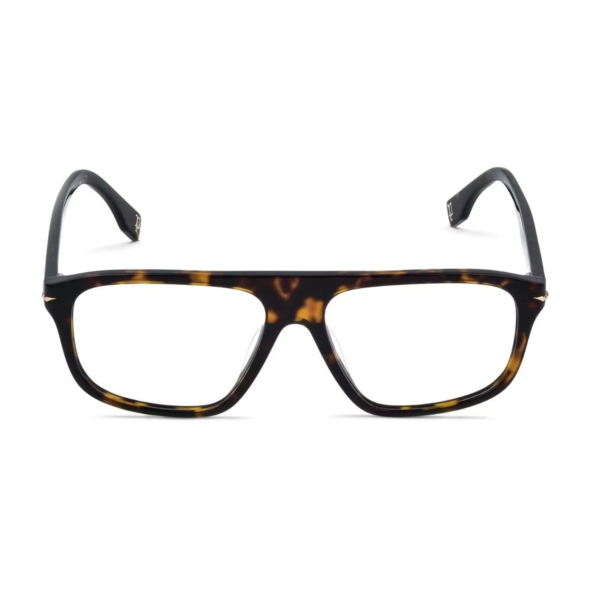 Police Champ 12 VPLQ65K 0722 Dark Havana Square Optical Frame Unisex