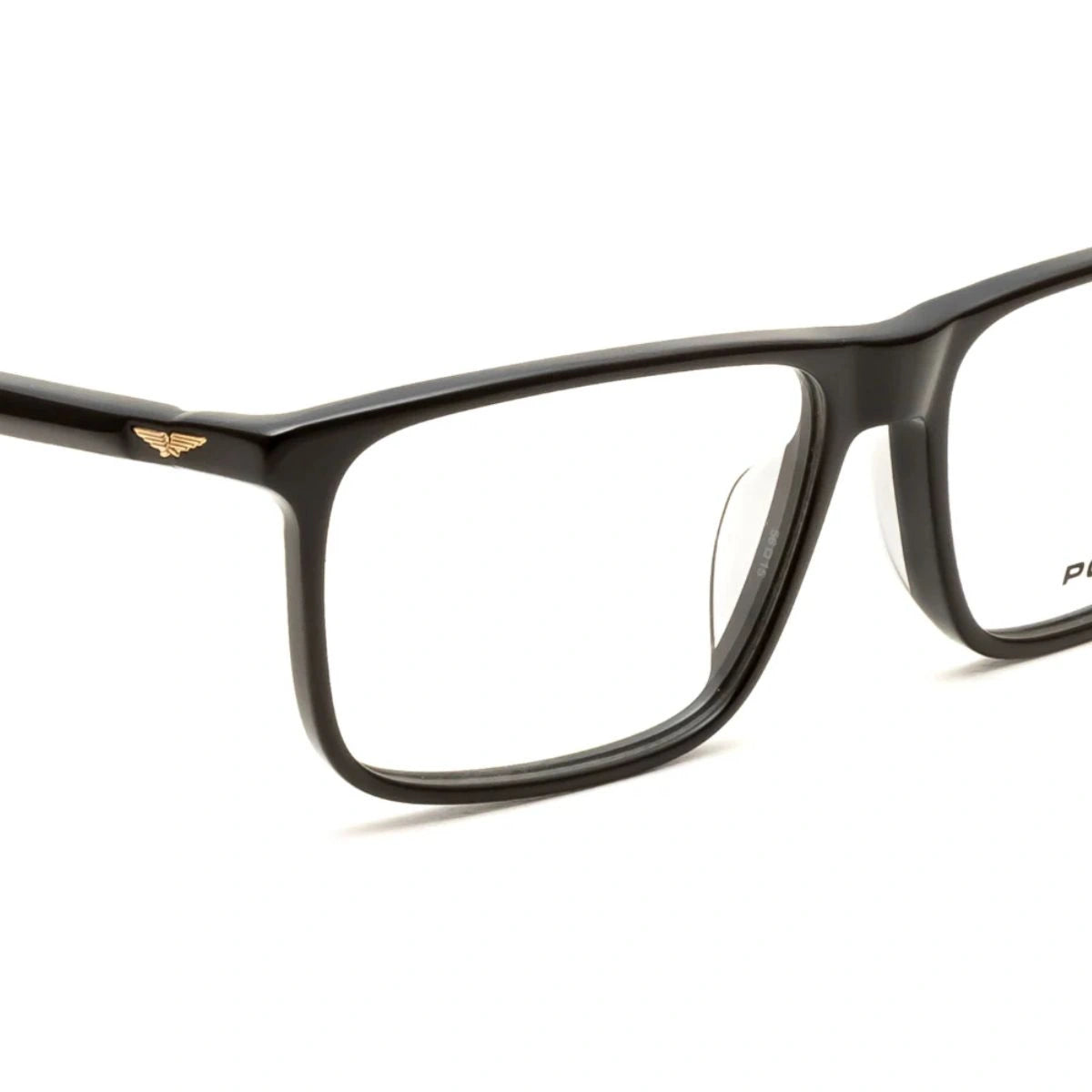 Authentic Police Verge rectangle full frame designer eyewear VPLW05K 0700 at Optorium