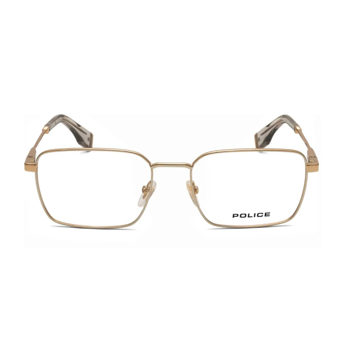 Original Police Mercury Lite VPLV93K 0544 gold rectangle optical eyeglasses