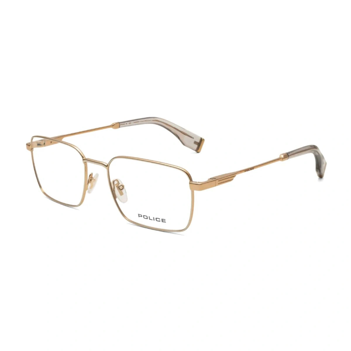 Police Mercury Lite gold metal prescription eyeglasses VPLV93K 0544 unisex