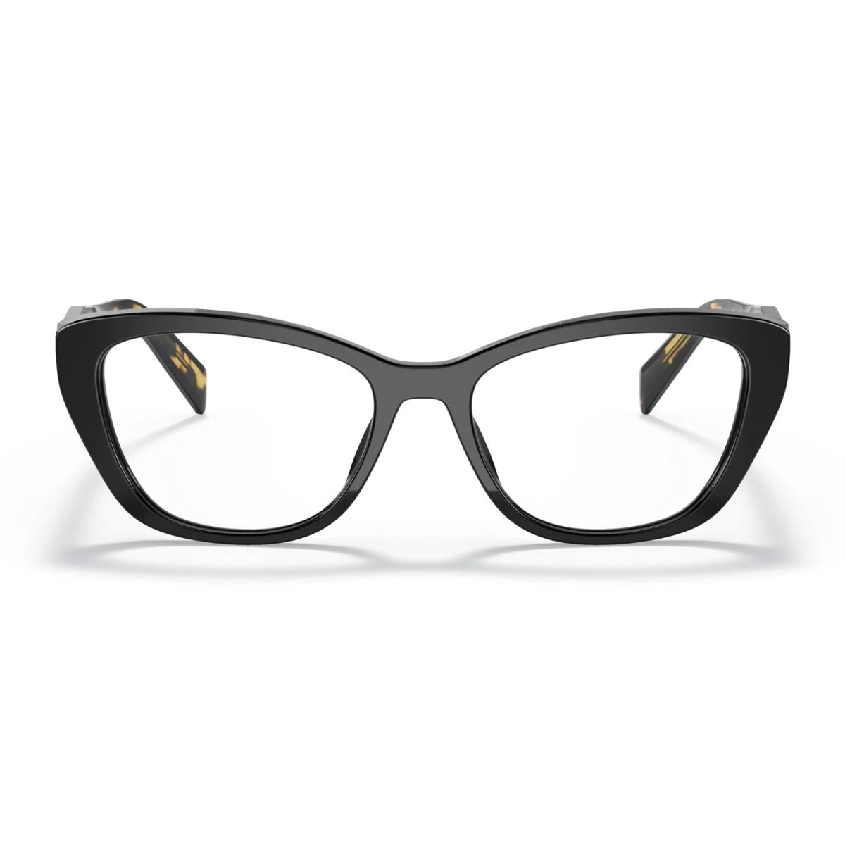 Prada VPR 19W 1AB-1O1 black cat eye eyeglasses havana temples at Optorium India