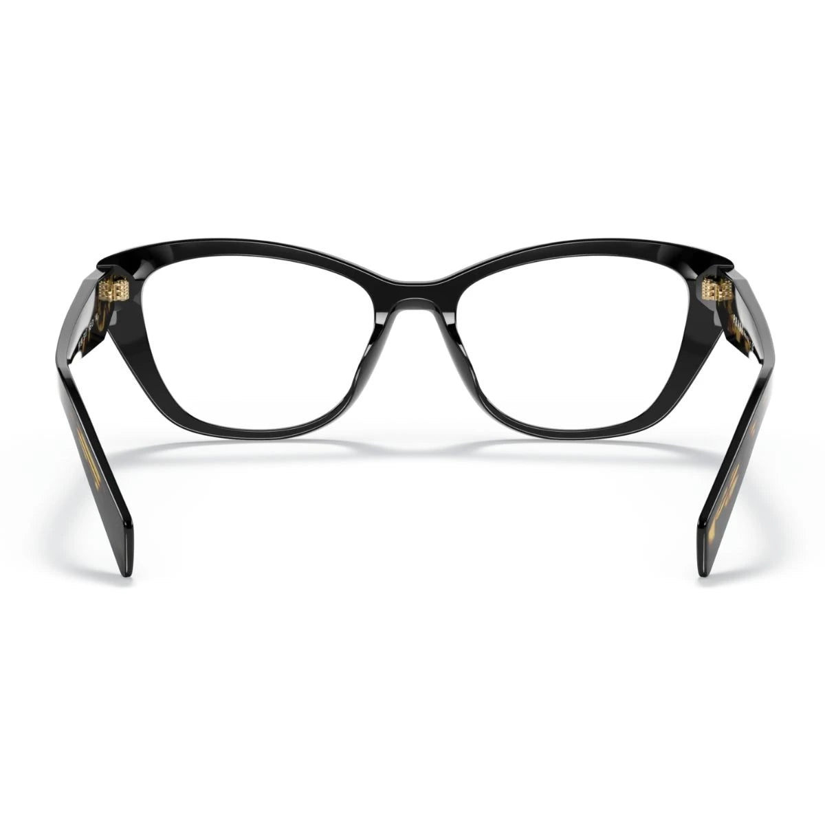 Prada black cat eye eyeglasses VPR 19W 1AB-1O1 at Optorium