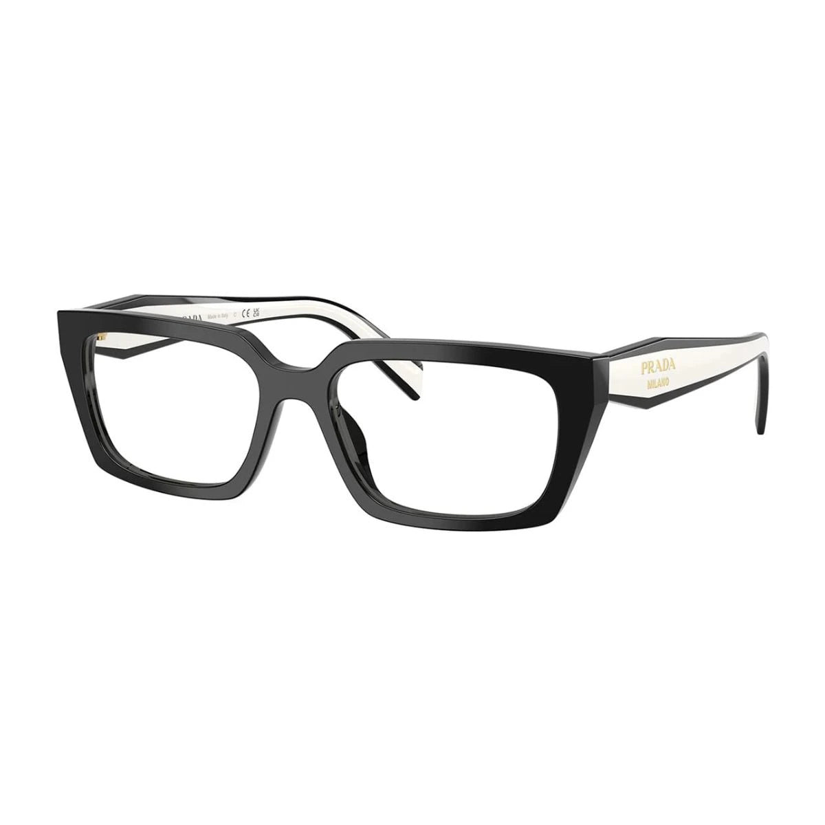 Stylish Prada cat eye prescription glasses VPR 19W 1AB-1O1 at Optorium