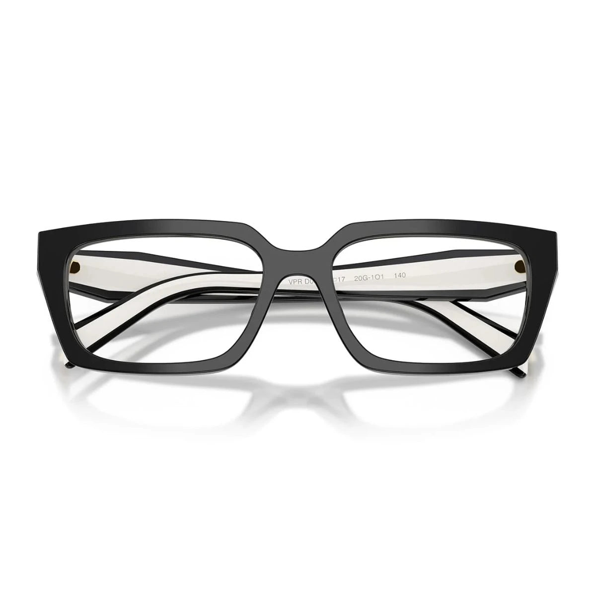 Prada black cat eye eyeglasses VPR 19W 1AB-1O1 at Optorium