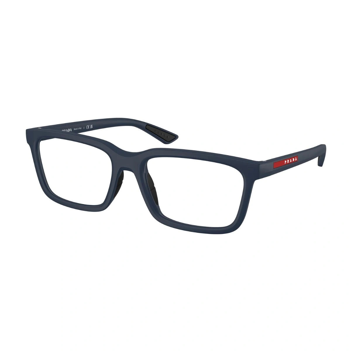 Prada Linea Rossa Unisex Matte Blue Rectangle Prescription Eyeglasses