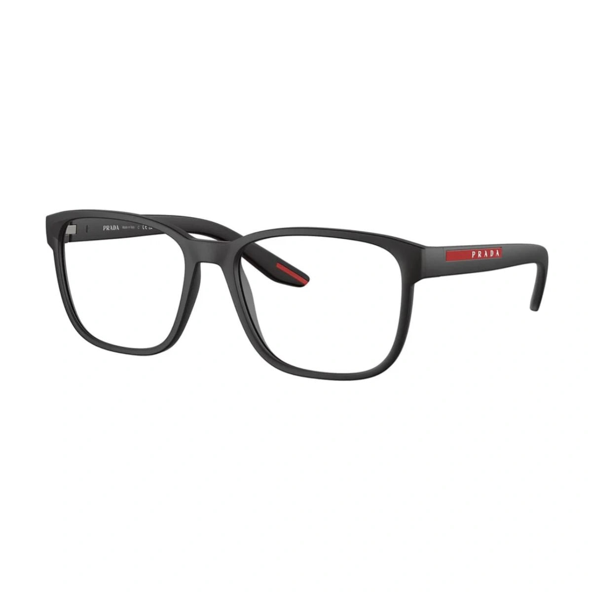 Prada Linea Rossa VPS 06P DG0-1O1 square acetate optical frame front view