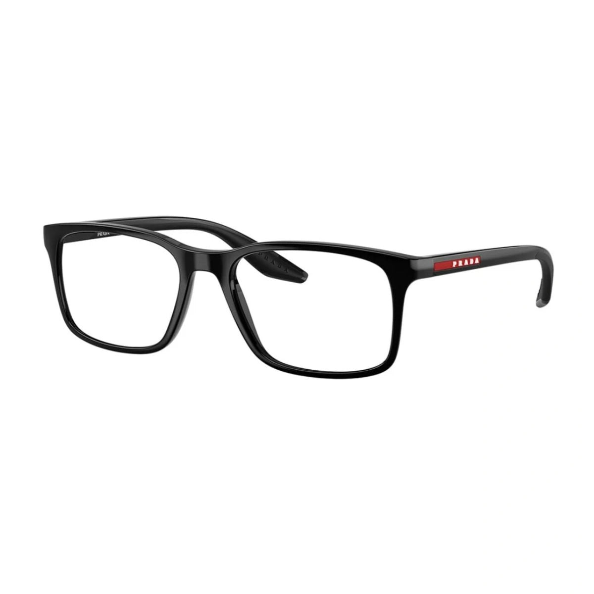 Authentic Prada Linea Rossa black rectangle prescription eyeglasses VPS 08R