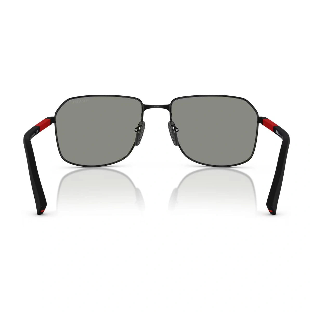 Prada Linea Rossa SPS A51 aviator sunglasses with mirror grey UV lenses