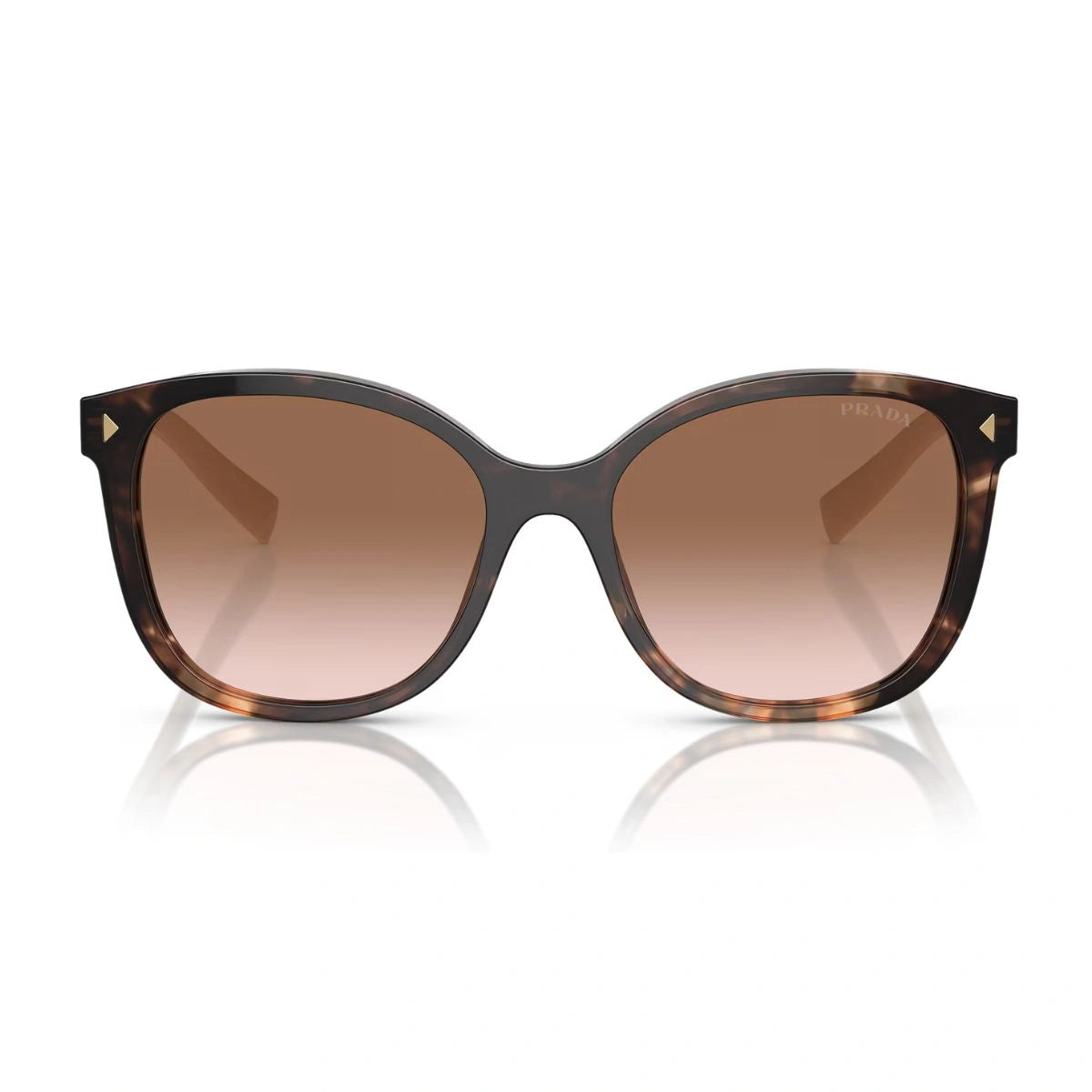 Prada Women's SPR 22Z 07R-0A6 Havana Cat-Eye Designer Sunglasses