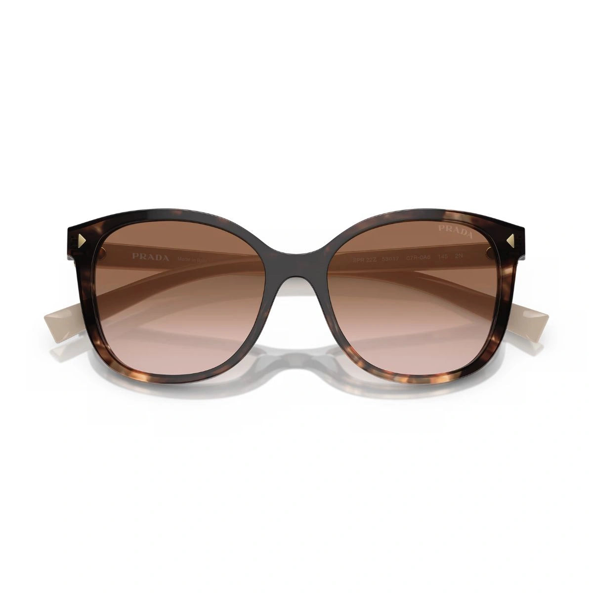 Premium Prada SPR 22Z Brown Gradient Designer Sunglasses for Women