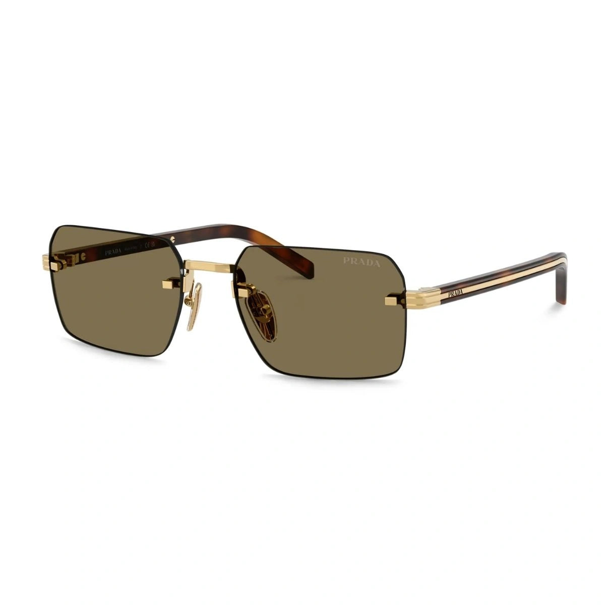 Explore Prada SPRD55 brown Category 3 UV protection luxury eyewear for men