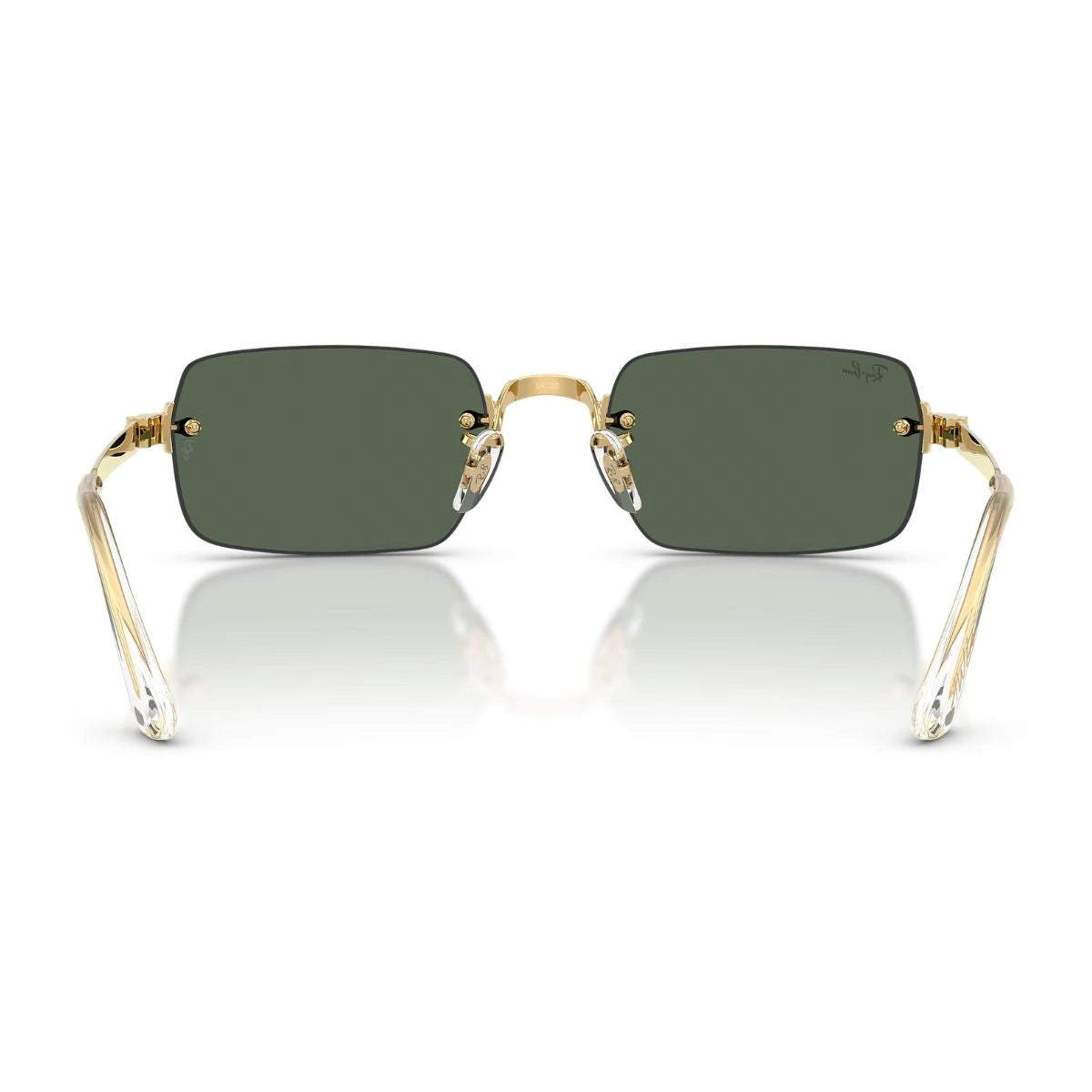 Premium Ray-Ban RB3928 Gold Sunglasses with Bio Polyamide Green Lenses