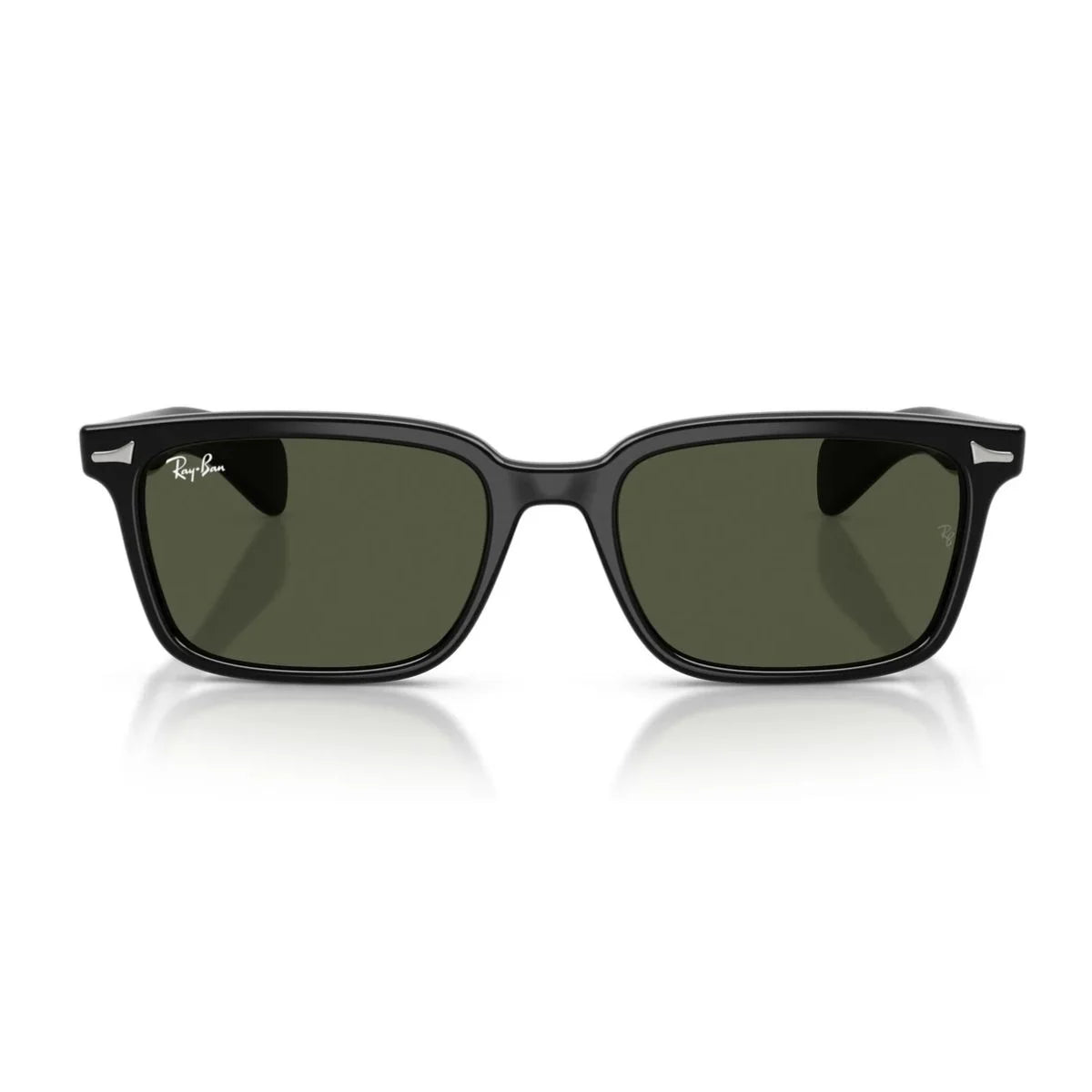 Discover RB2234 901/31 polished black rectangle sunglasses with UV protection