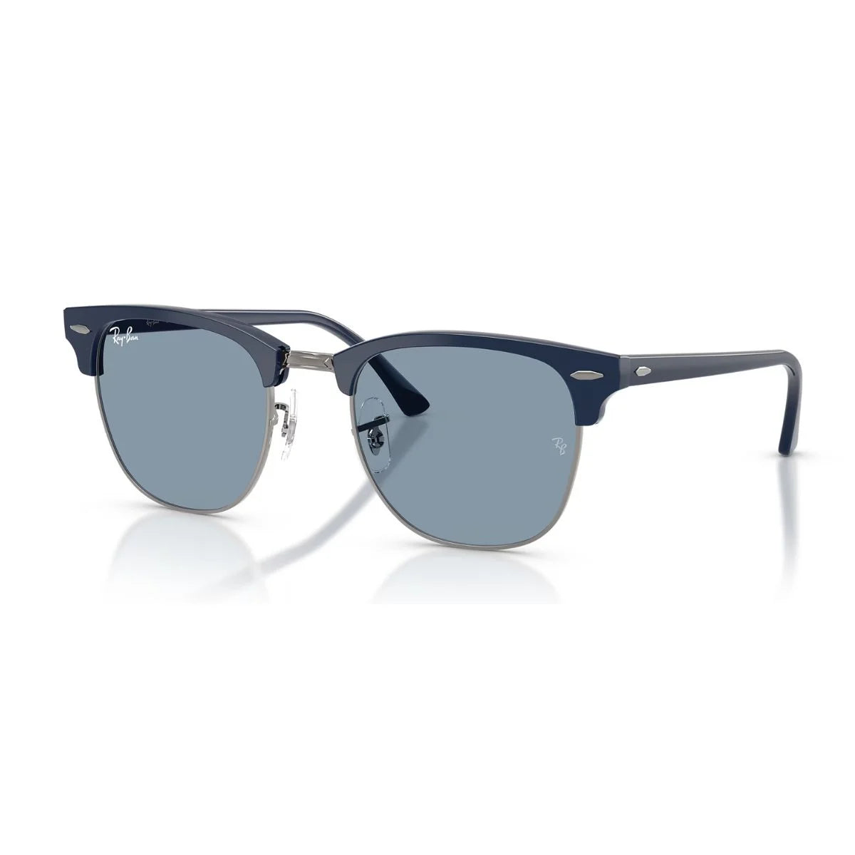 Premium RB3016 6879/56 sunglasses with gunmetal bridge and blue UV lenses