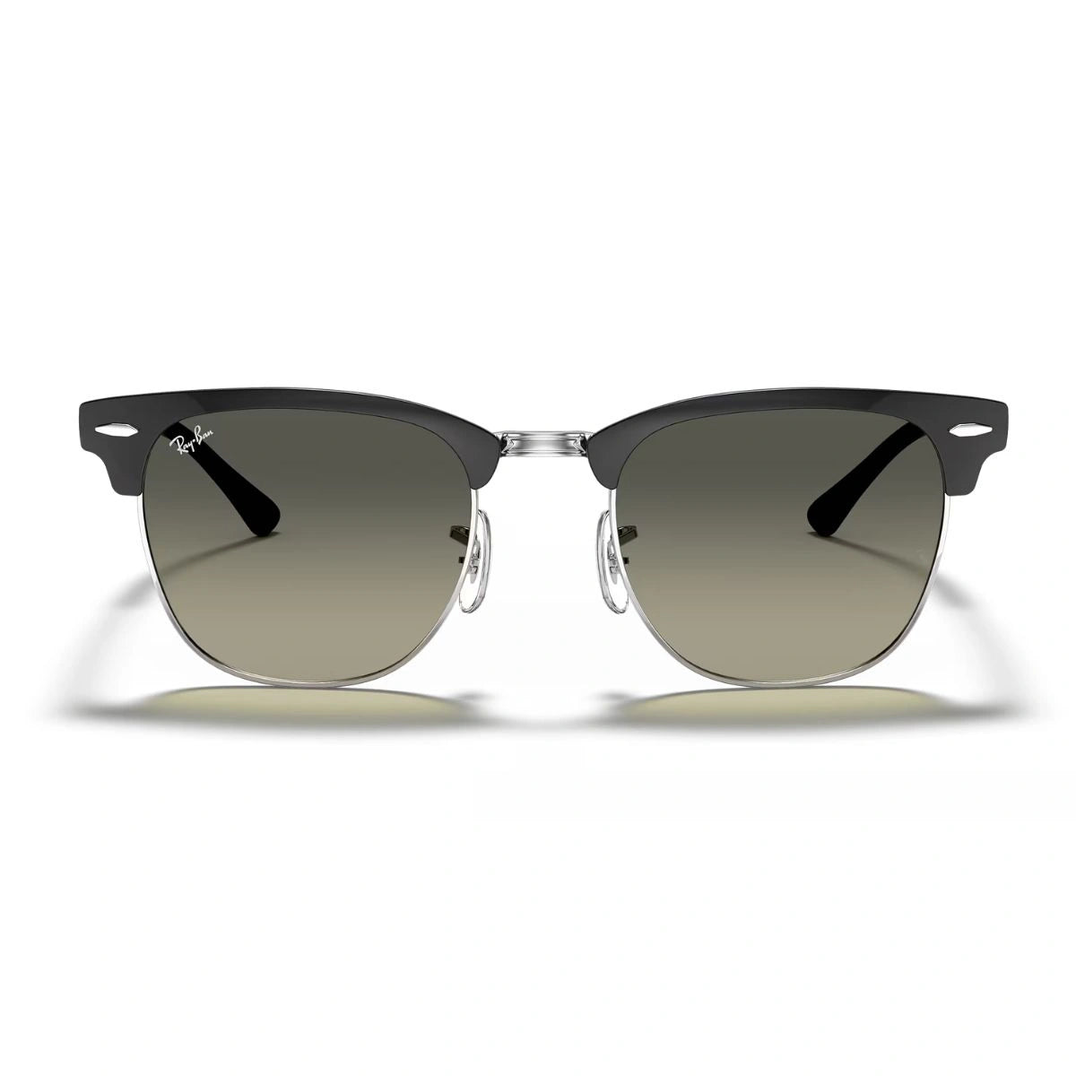 Discover Ray-Ban Clubmaster RB3716 9004/71 black silver sunglasses