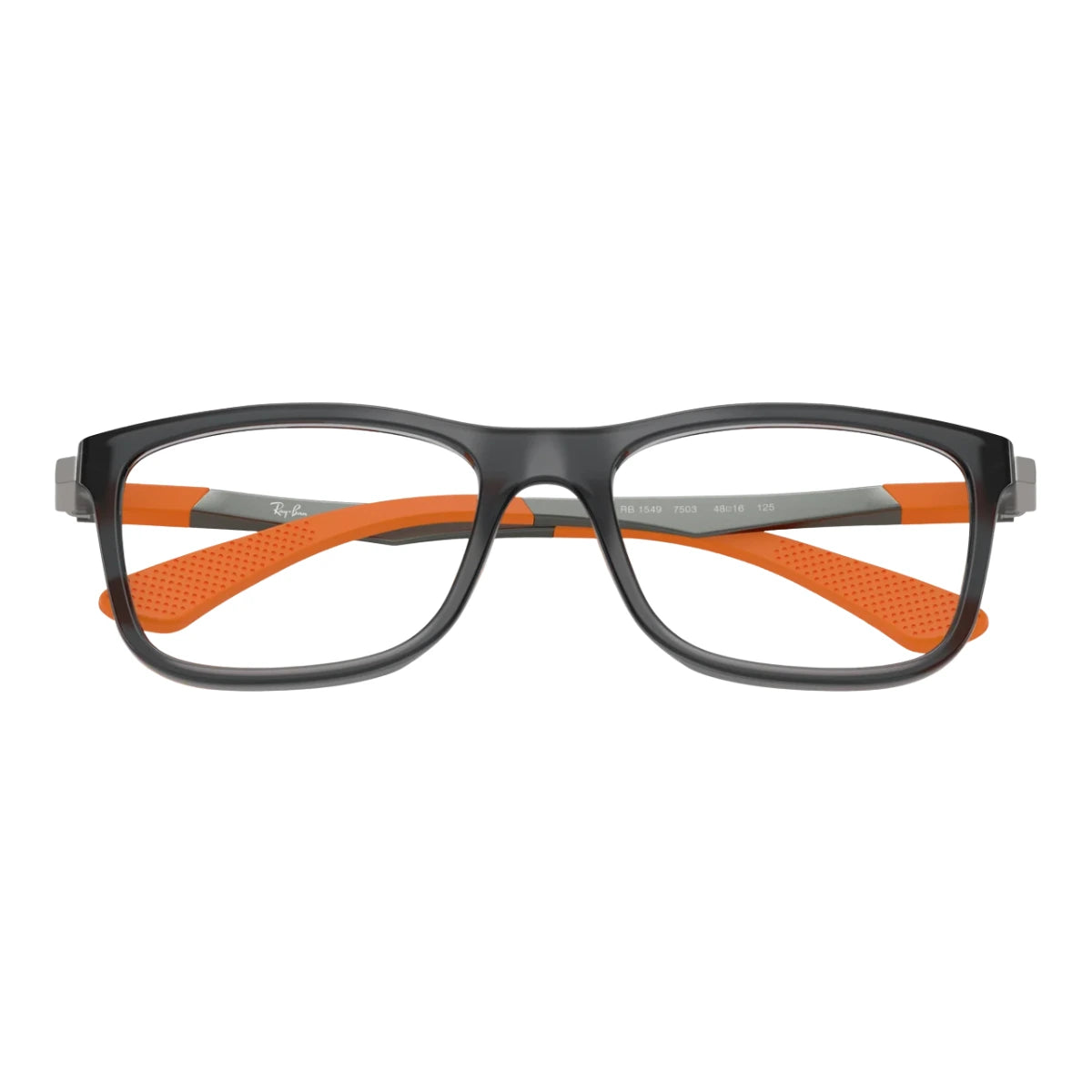 Transparent dark blue full-frame Ray-Ban eyeglasses for kids available online Optorium India