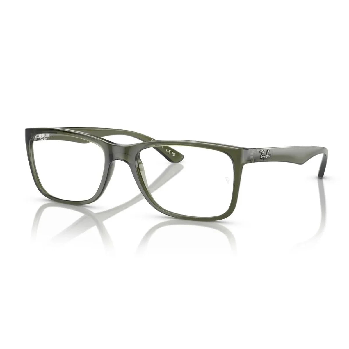 Premium Ray-Ban RB7027I 6751 olive-green eyeglasses at Optorium India