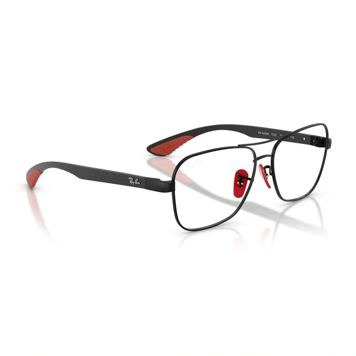 View Ray-Ban RB8436M F002 eyewear with signature Ray-Ban temple branding