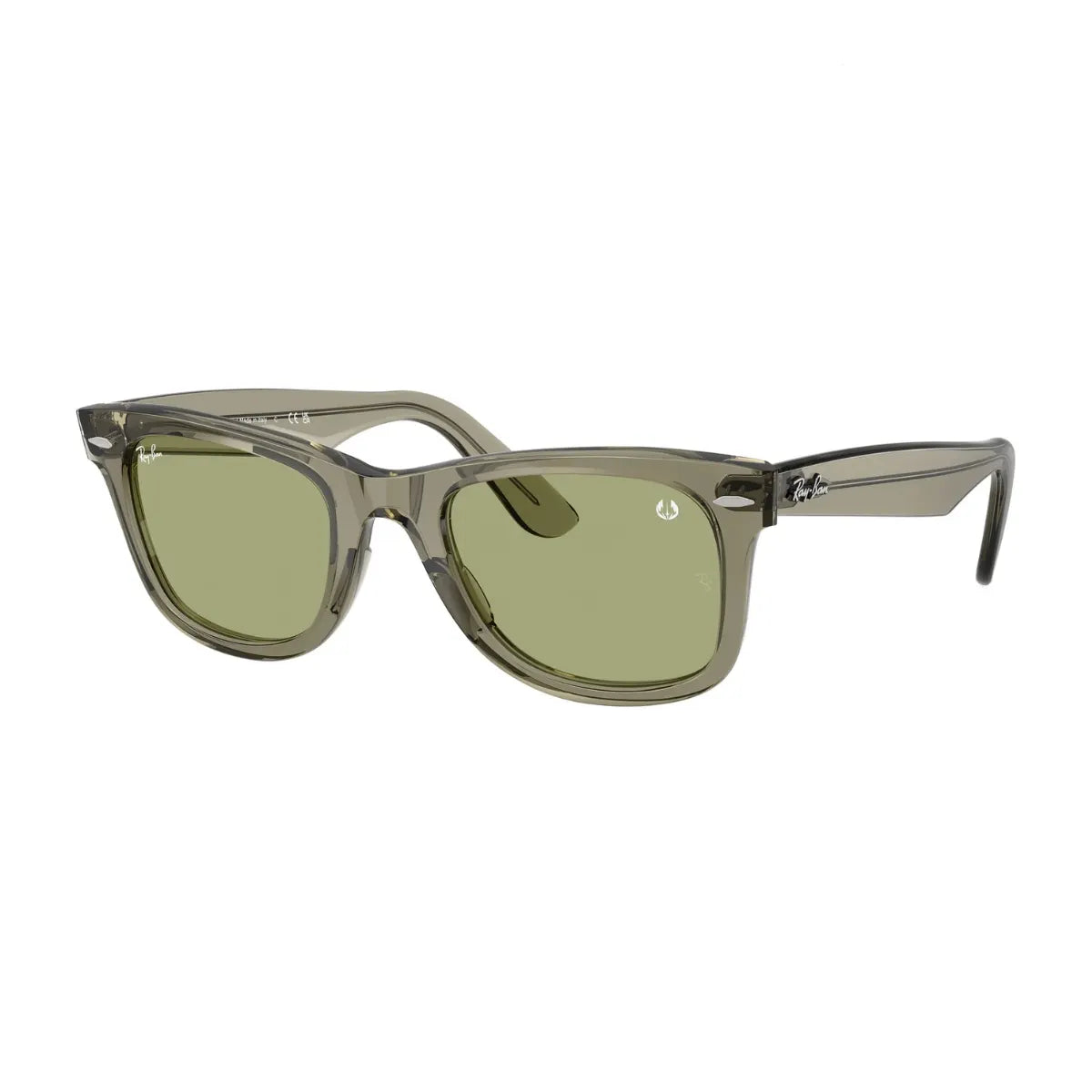 Ray-Ban Wayfarer sunglasses RB 2140 6869/4E with green lenses and UV protection Optorium
