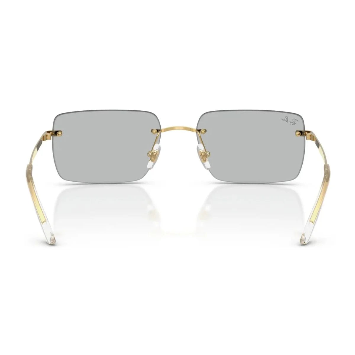 Sleek Ray-Ban RB3786I 001/87 metal sunglasses in a rectangular shape