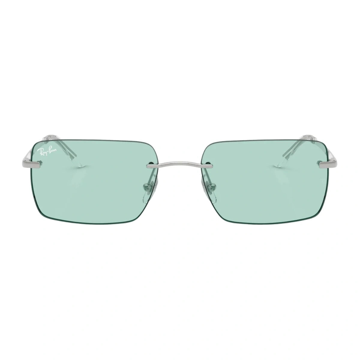 Ray-Ban RB 3786I 003/65 rimless rectangle sunglasses for women at Optorium