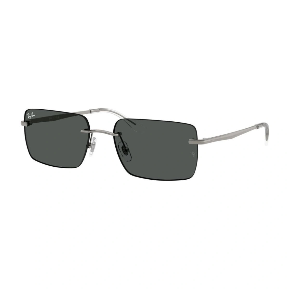Premium Grey UV-Protected Designer Eyewear with Gunmetal Metal Frame