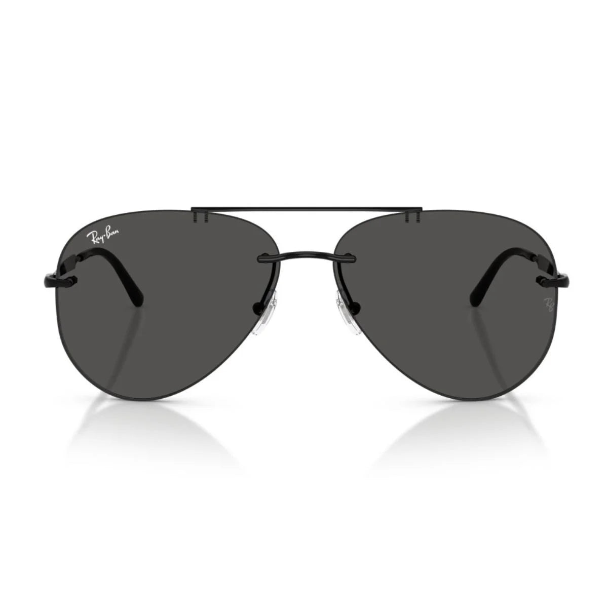 Ray-Ban RB3791 002/87 rimless aviator sunglasses with dark grey lenses online