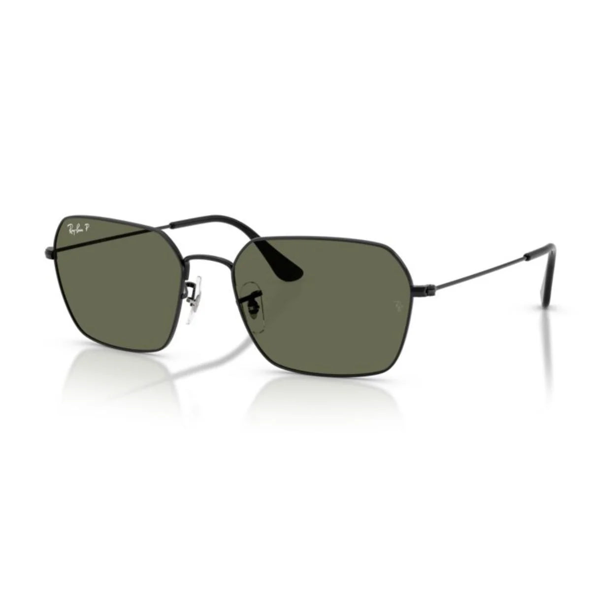 Designer Ray-Ban RB3800I unisex sunglasses with a polished metal frame