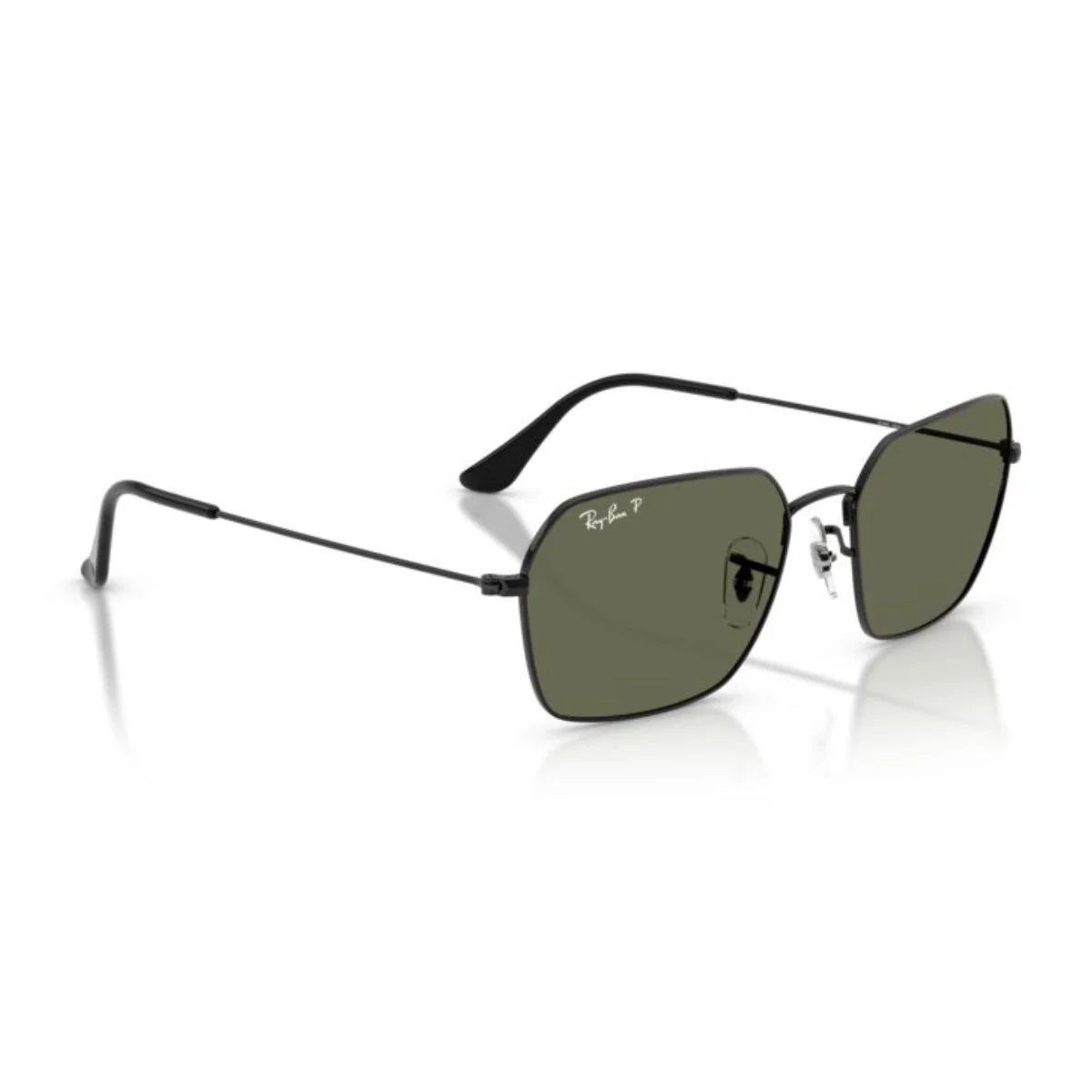 Polished metal Ray-Ban RB3800I unisex sunglasses with adjustable nose pads