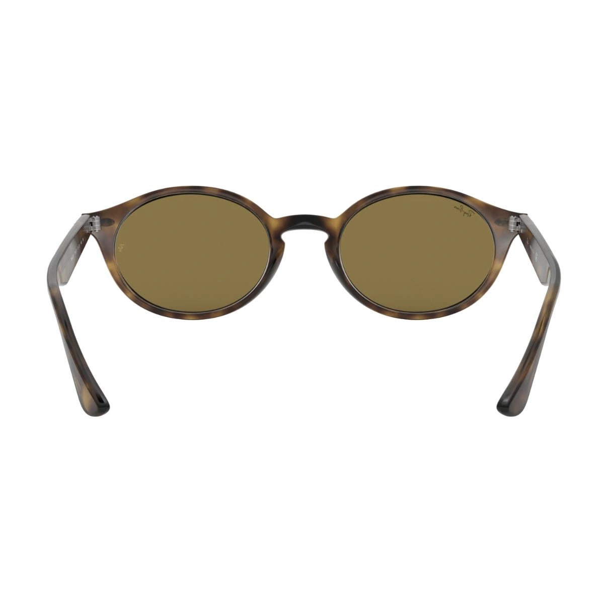 Present Ray-Ban Zuri polished black bio-based frame with green lenses.