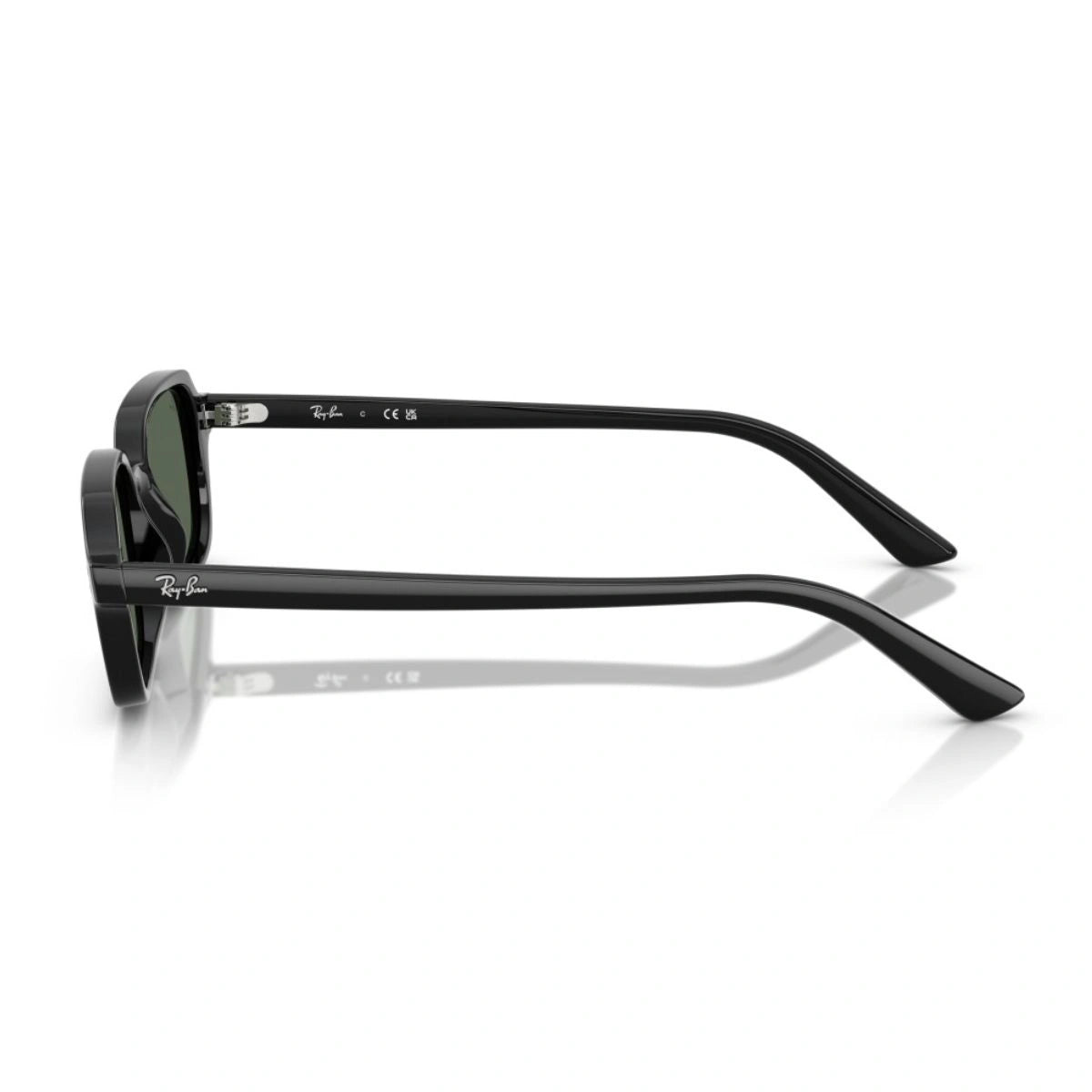 Feature Ray-Ban RB4455 6677/71 green lens luxury rectangular sunglasses
