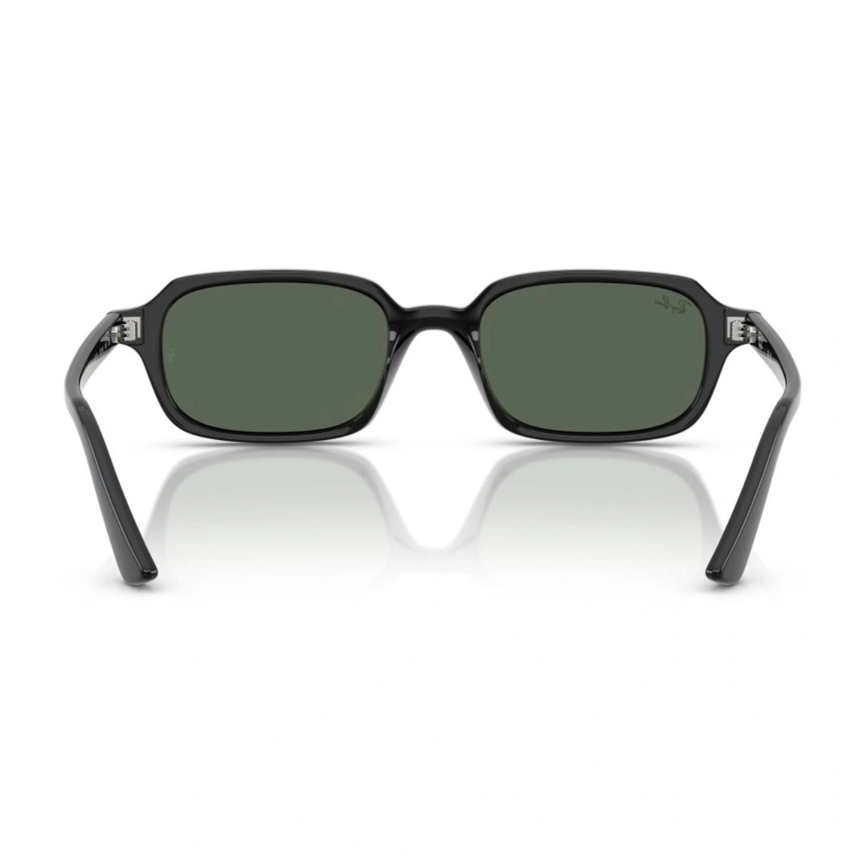 Present Ray-Ban Zuri polished black bio-based frame with green lenses