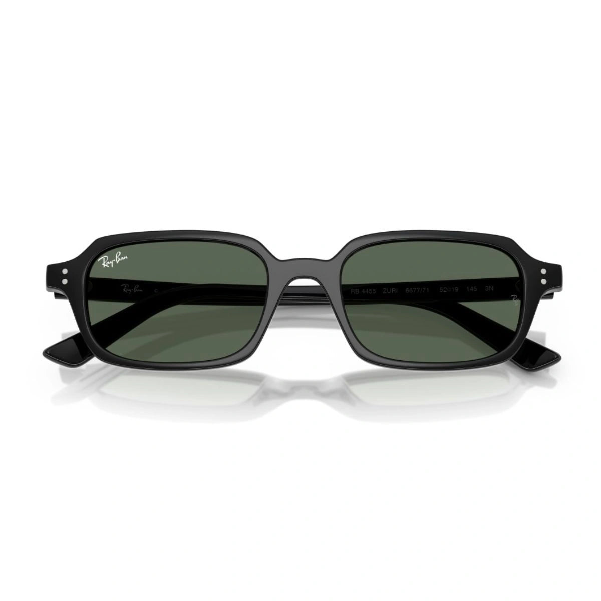 Reveal Ray-Ban RB4455 sculpted temples with signature branding details