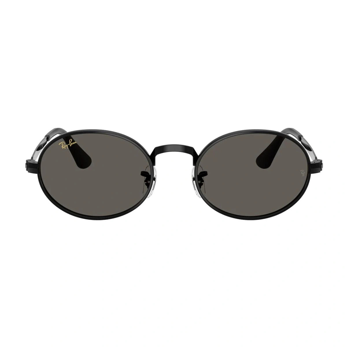 Ray-Ban A$AP Rocky RB3931 002/J5 black oval metal sunglasses front view