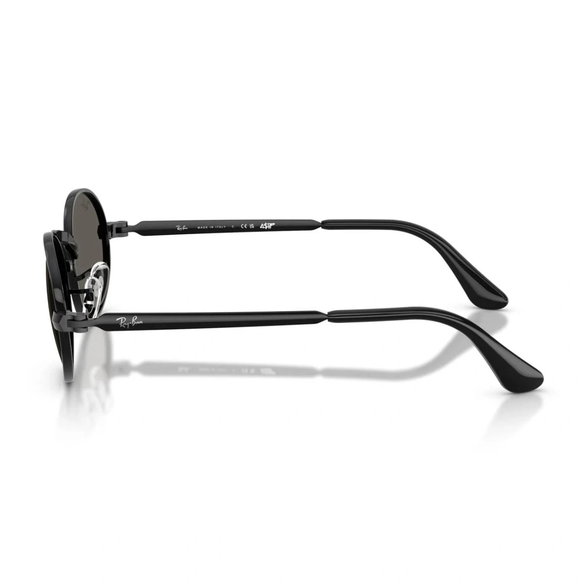 Ray-Ban A$AP Rocky RB3931 002/J5 black metal sunglasses side profile