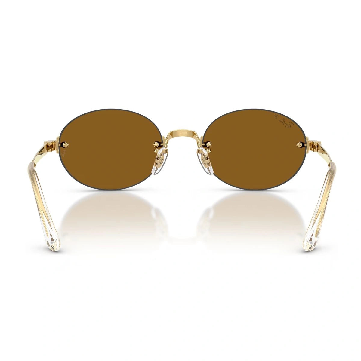 Designer Ray-Ban RB3929 001/83 Unisex Oval Sunglasses in Arista Gold Finish