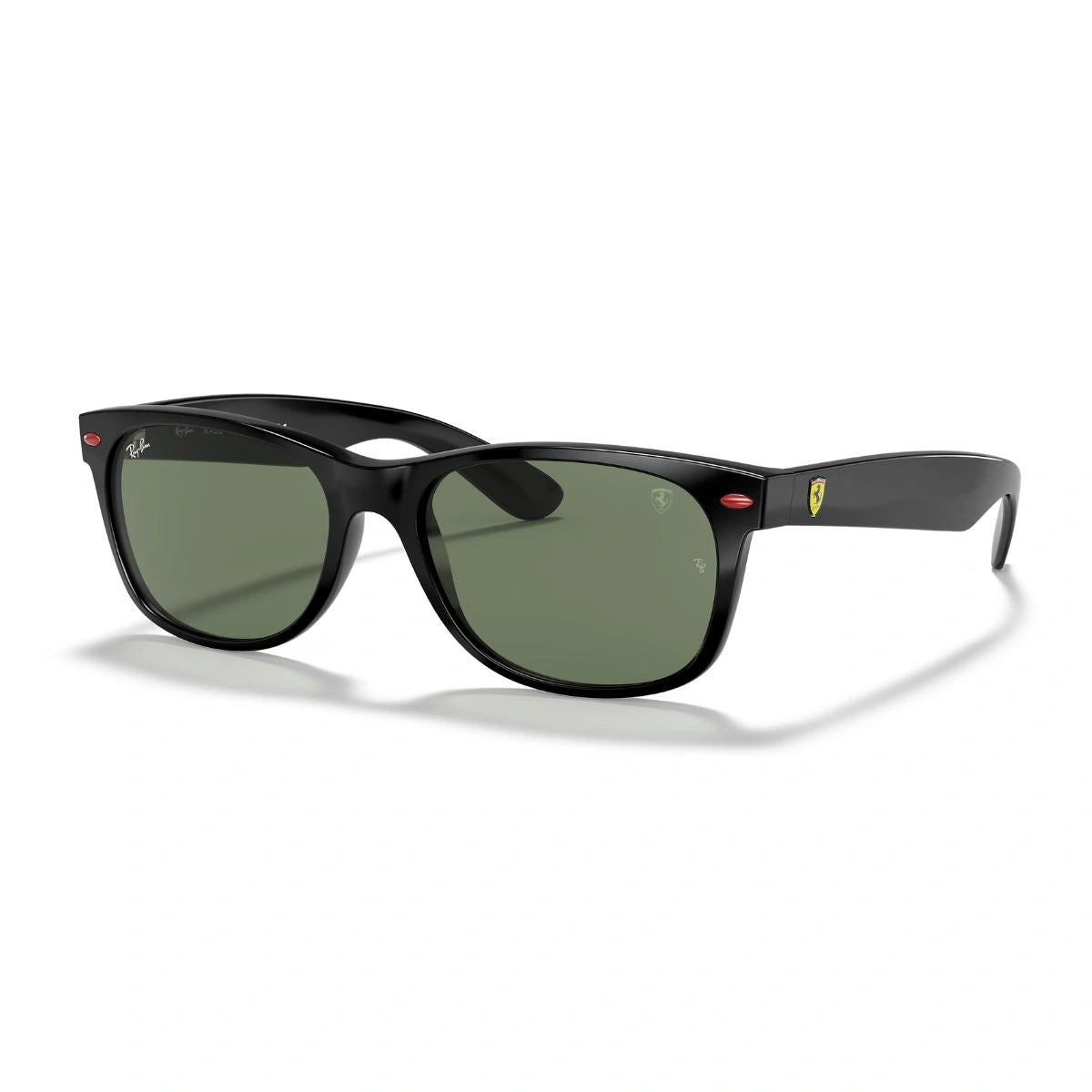 Premium Ray-Ban Ferrari RB2132-M black frame with green G15 lenses style