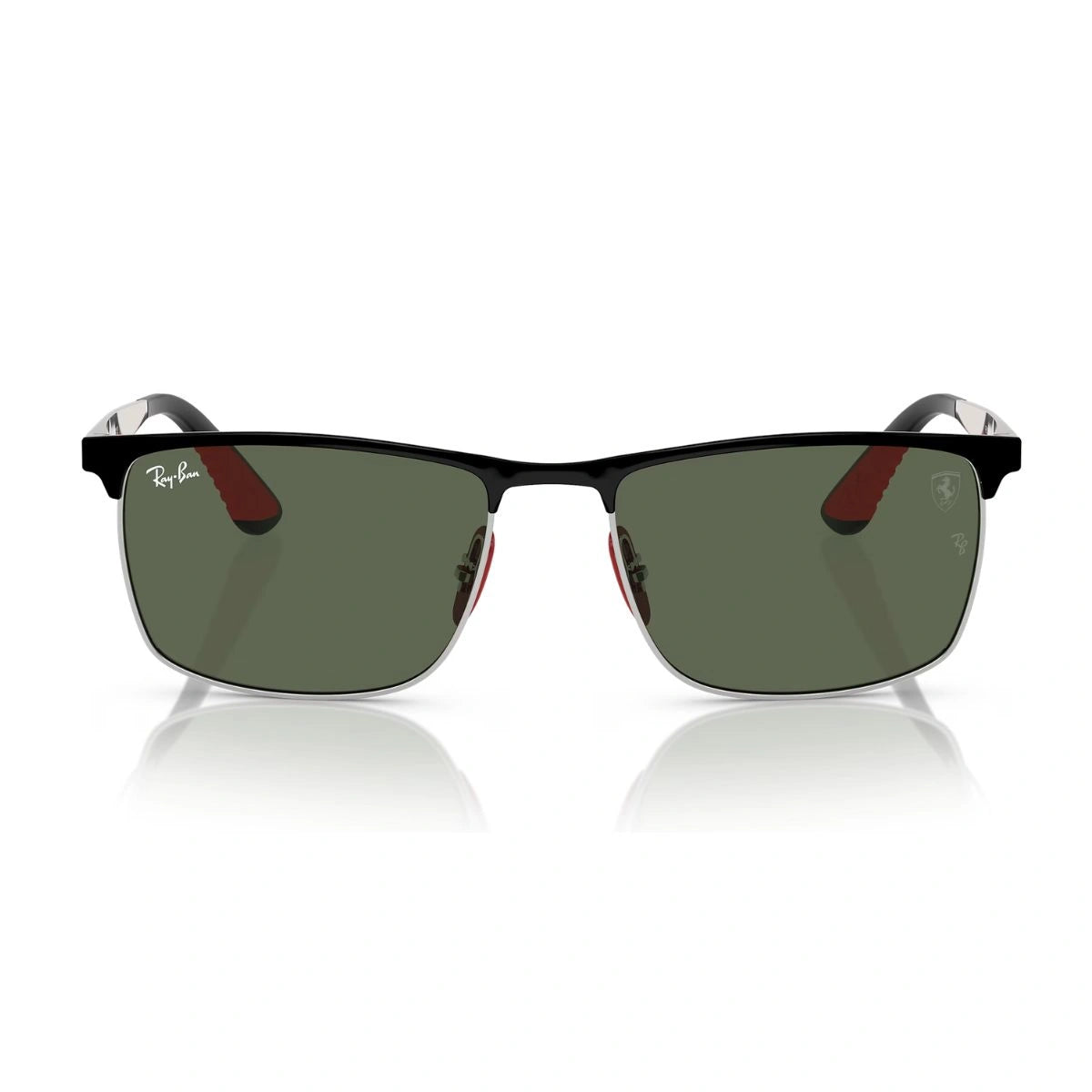Authentic Ray-Ban RB3726-M Ferrari sunglasses with dark green UV lenses