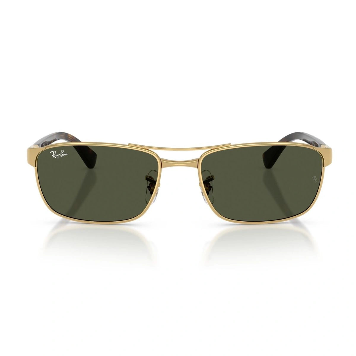 Premium Ray-Ban RB3778 green G-15 lens rectangle sunglasses for unisex wear