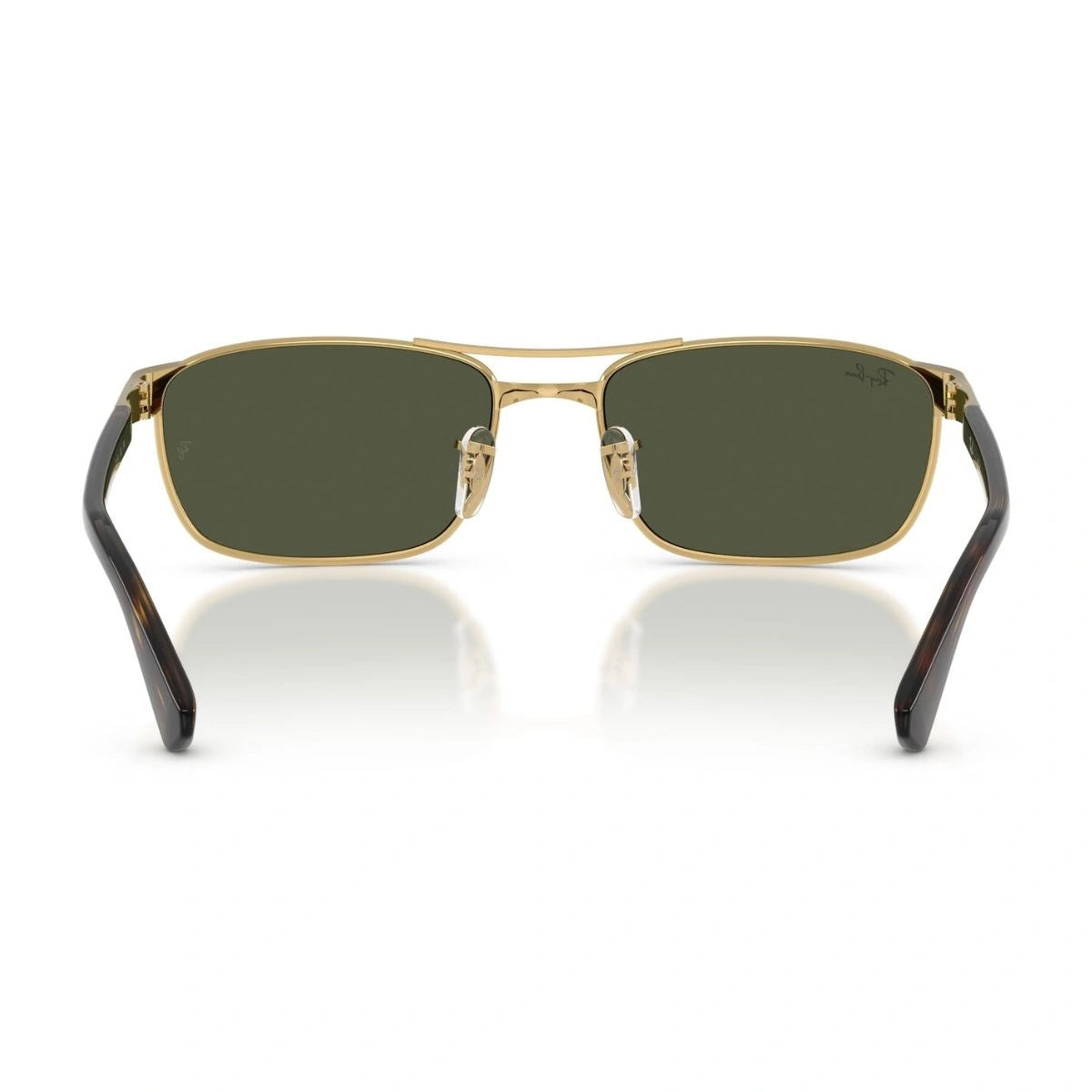Authentic Ray-Ban RB3778 premium metal sunglasses with Havana acetate temples