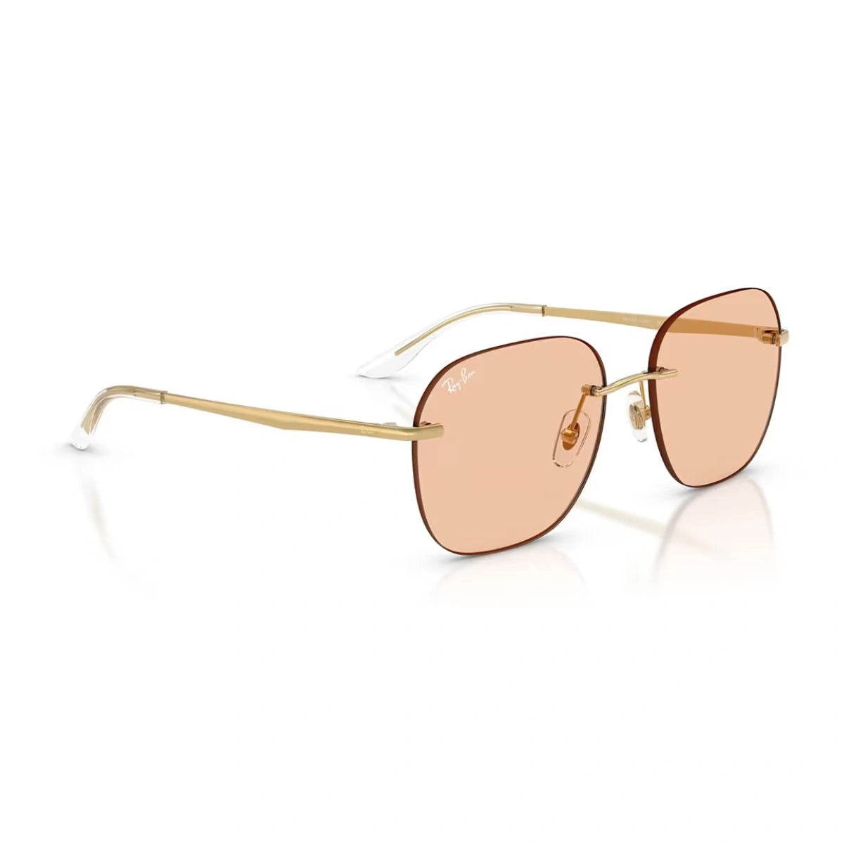 Ray-Ban RB3787I gold frame designer eyewear close view