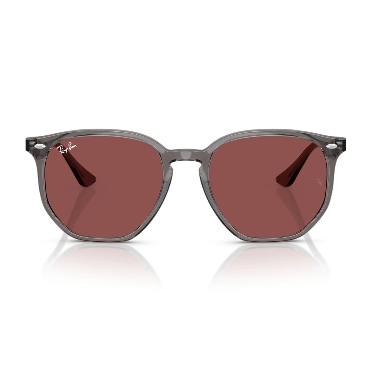 Latest RayBan RB4306 Opal Grey Designer Sunglasses with Dark Violet UV Lenses